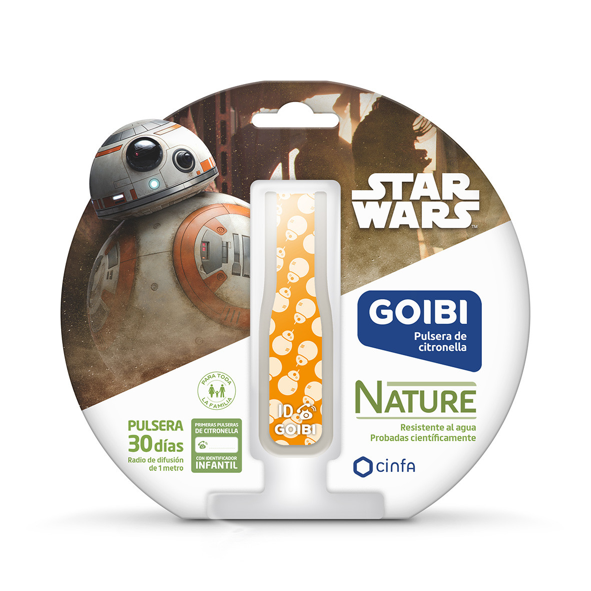 Imagen de Goibi pulsera de citronella Star Wars BB8 1u